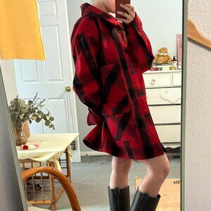 Red Plaid Stormy Kromer Mackinaw Coat NWT